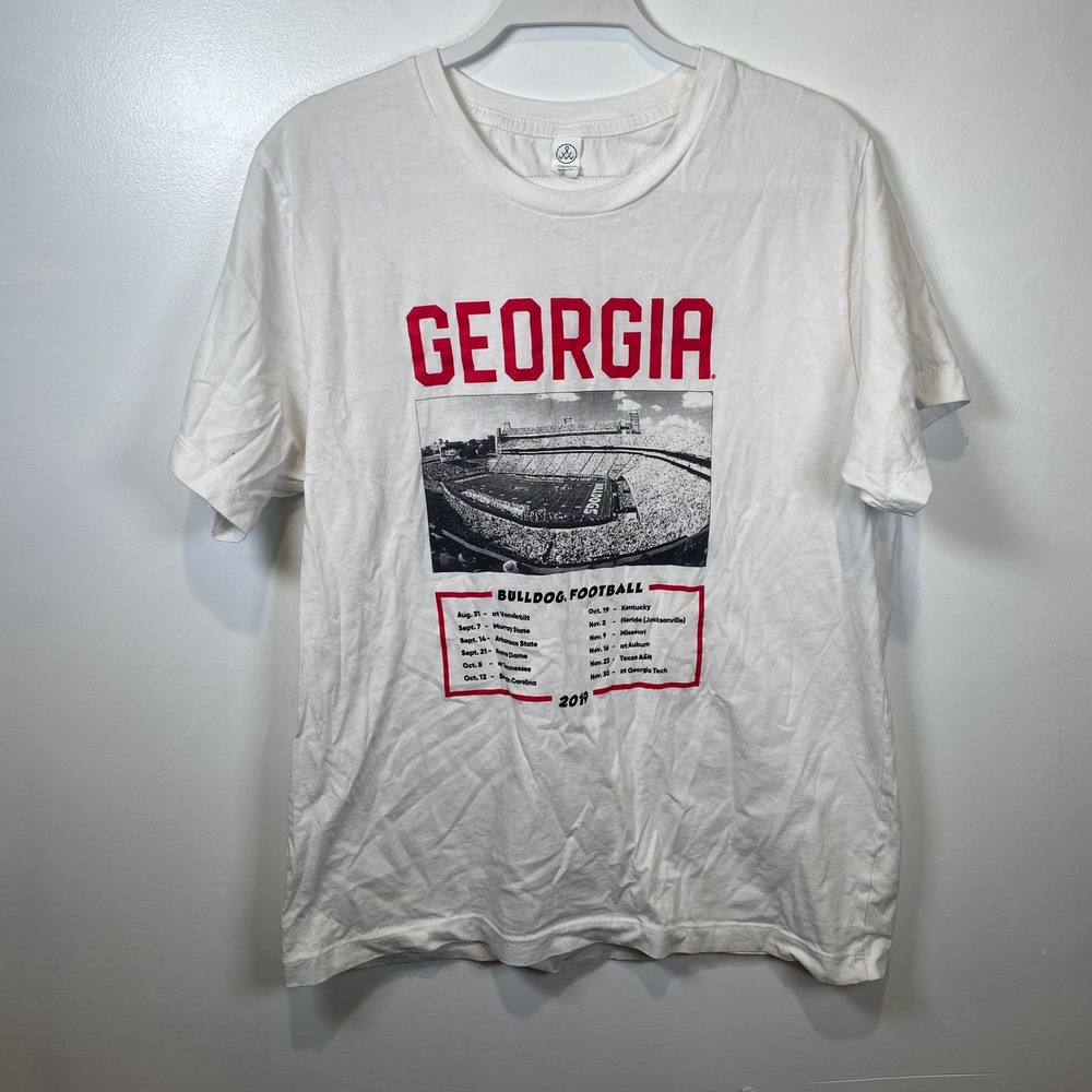 Alternative Apparel‎ Georgia Bulldogs Football T-Shirt White Large